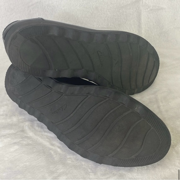 Clarks Black Tweed Sharon Gracie Platform Loafers Women US 8 M Cushioned Comfort - Picture 13 of 16